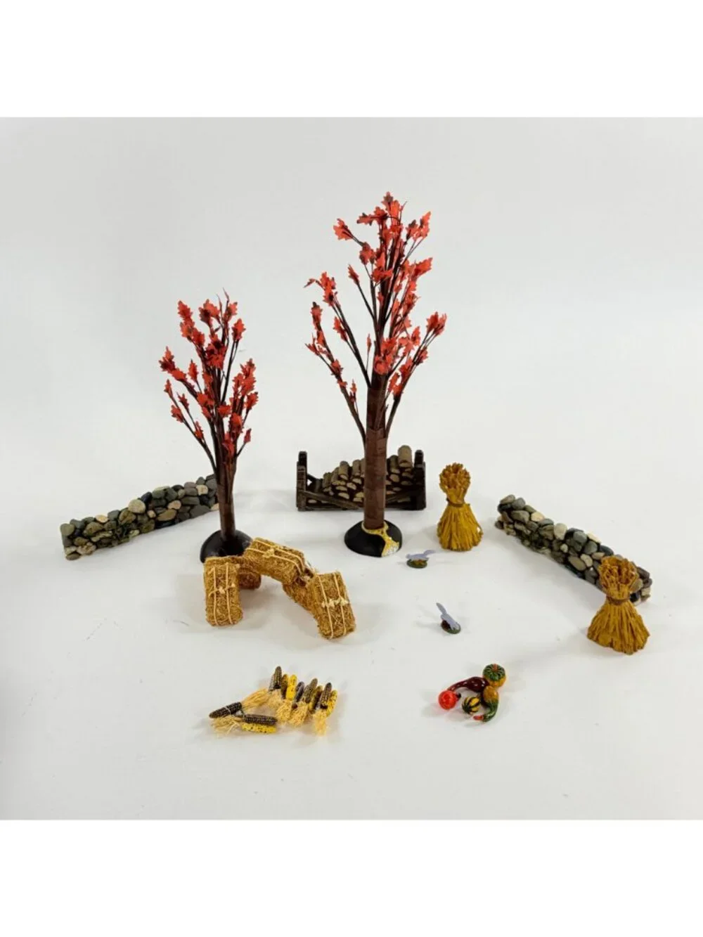 Vintage Dept 56 Autumn Landscape Village Accessories 53138 Missing 2 squirrels